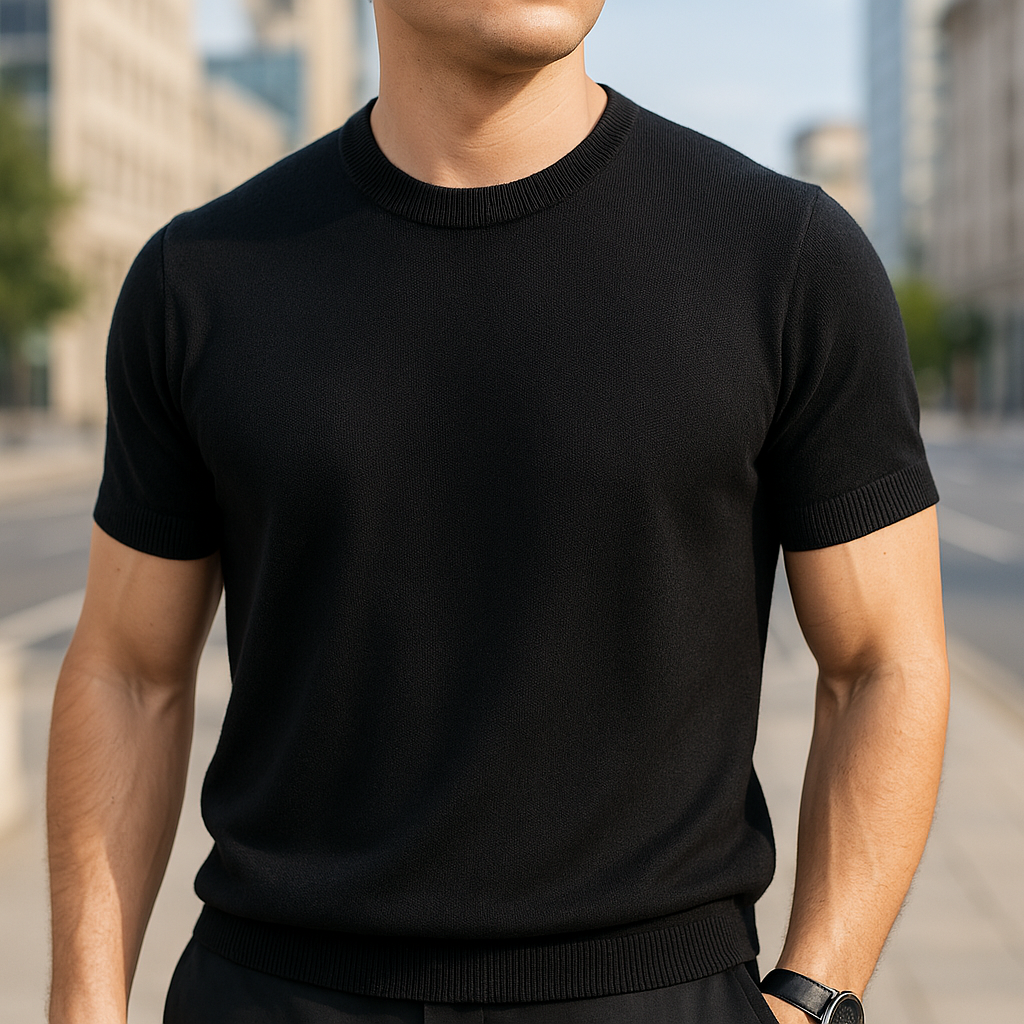 Men's Smart Casual Comfortable Knit T-Shirt