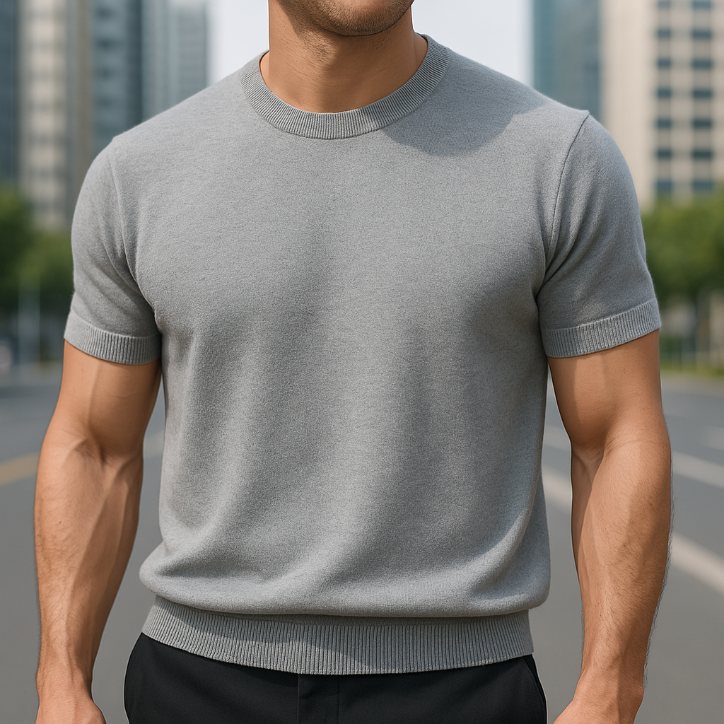 Men's Smart Casual Comfortable Knit T-Shirt