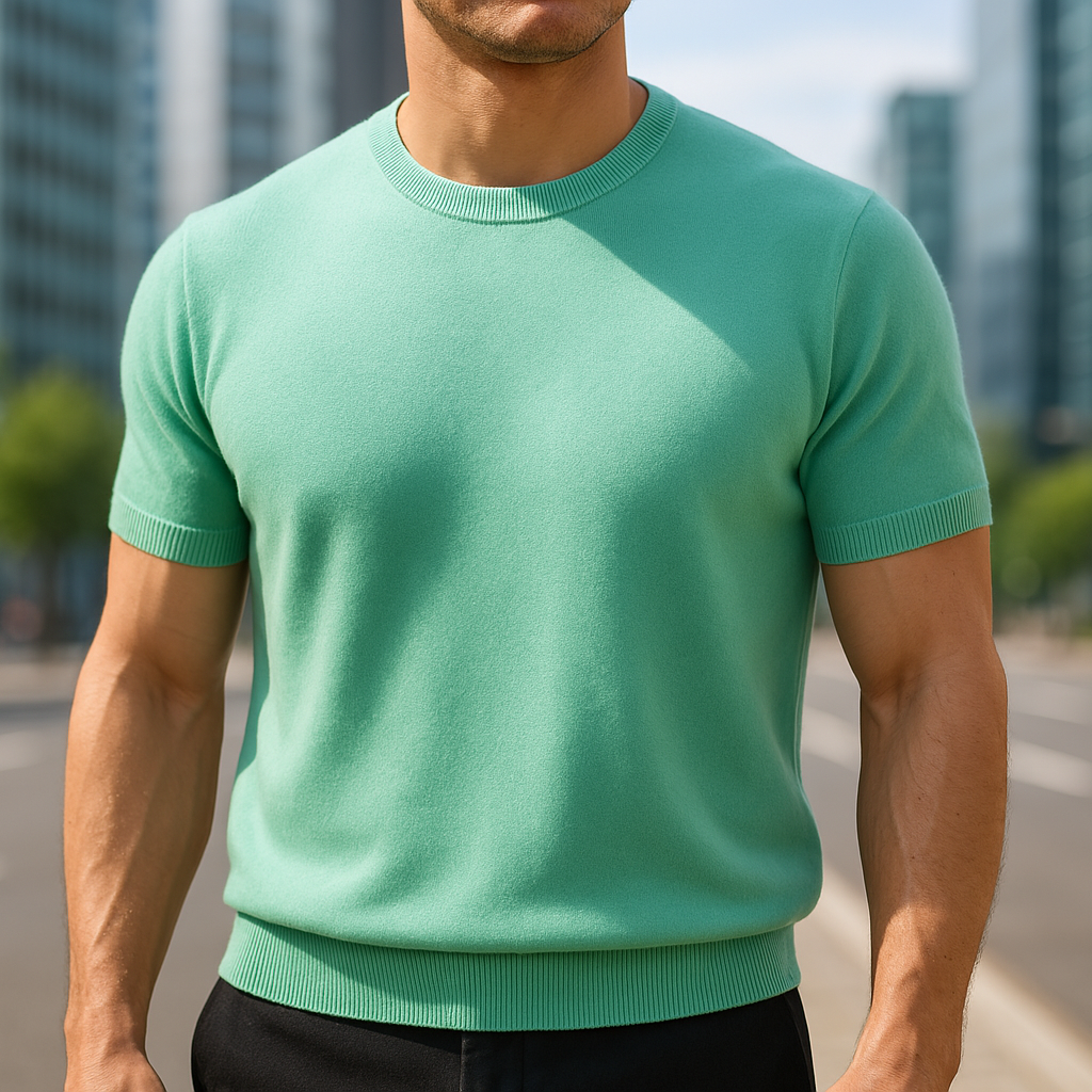 Men's Smart Casual Comfortable Knit T-Shirt