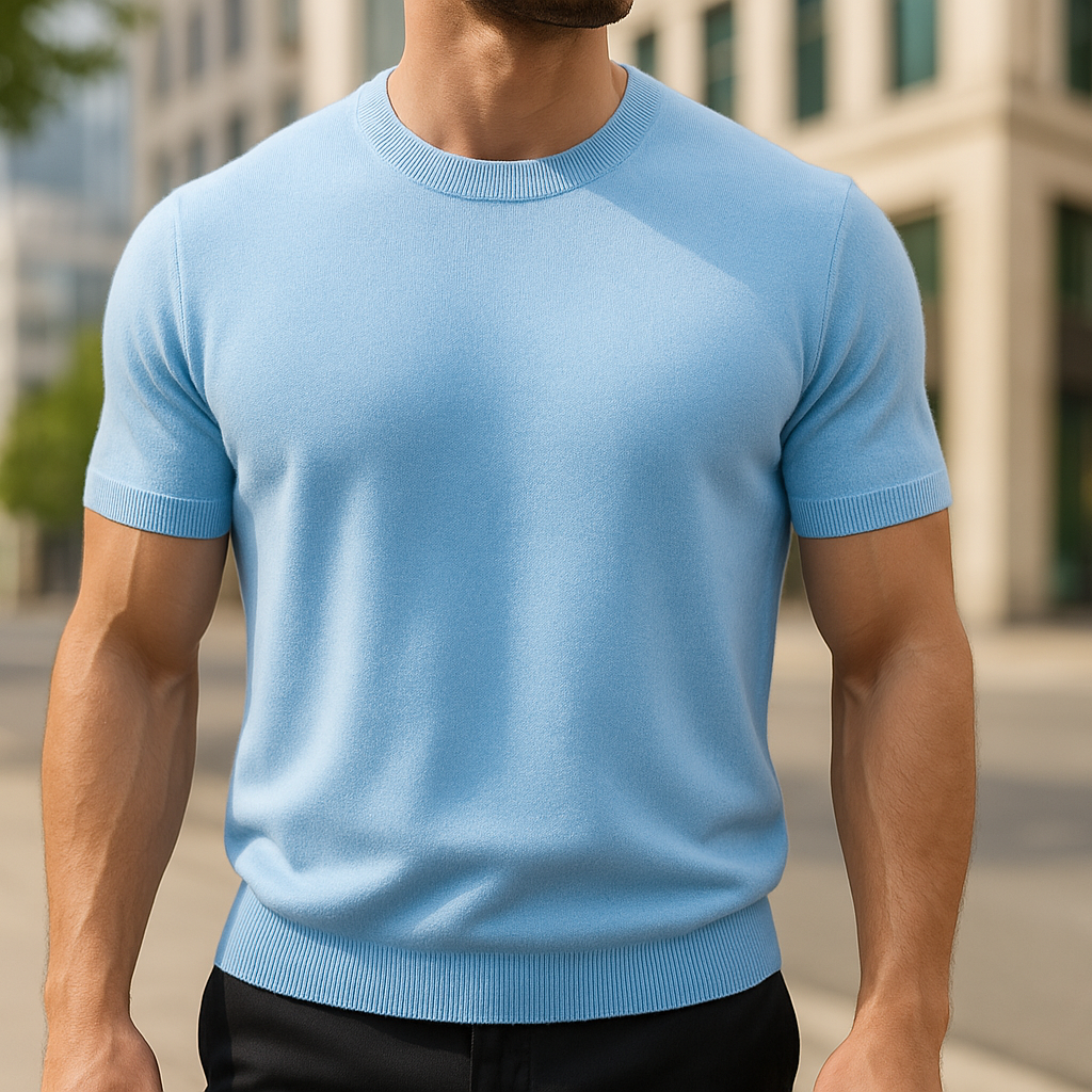 Men's Smart Casual Comfortable Knit T-Shirt