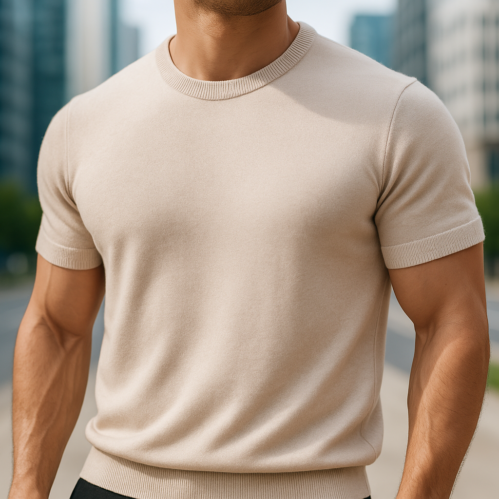Men's Smart Casual Comfortable Knit T-Shirt
