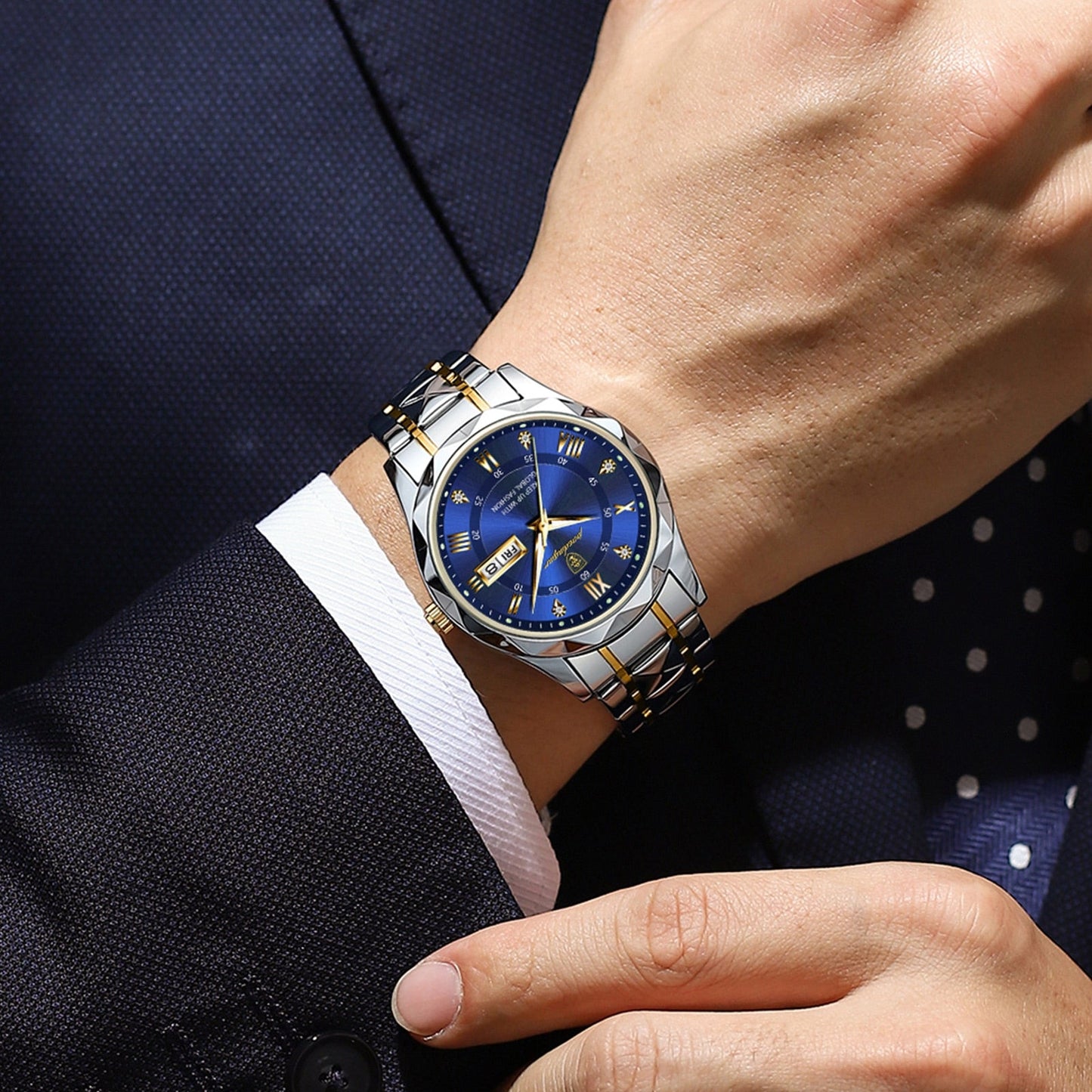 Men's Stainless Steel Luminous Watch