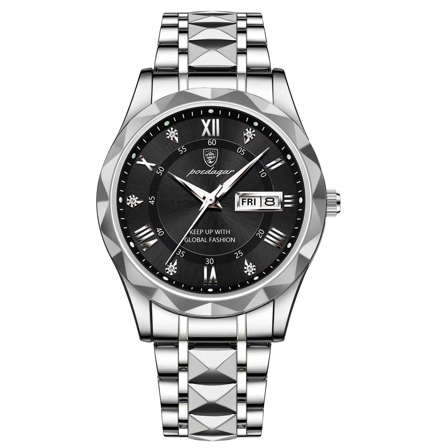 Men's Stainless Steel Luminous Watch