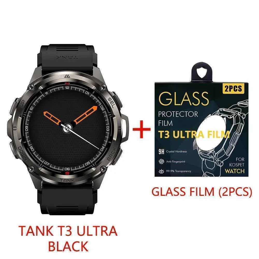 Men's T3 Ultra GPS AMOLED Smartwatch - Rugged Fitness Tracker