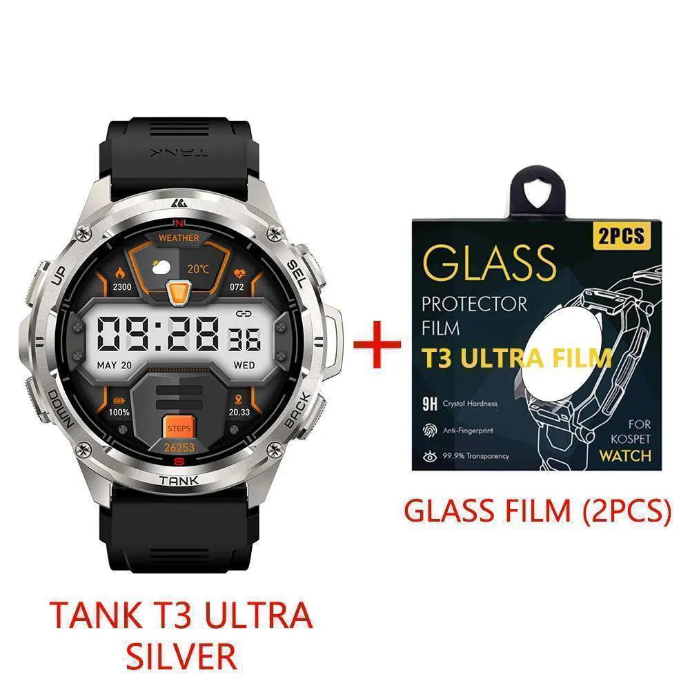 Men's T3 Ultra GPS AMOLED Smartwatch - Rugged Fitness Tracker