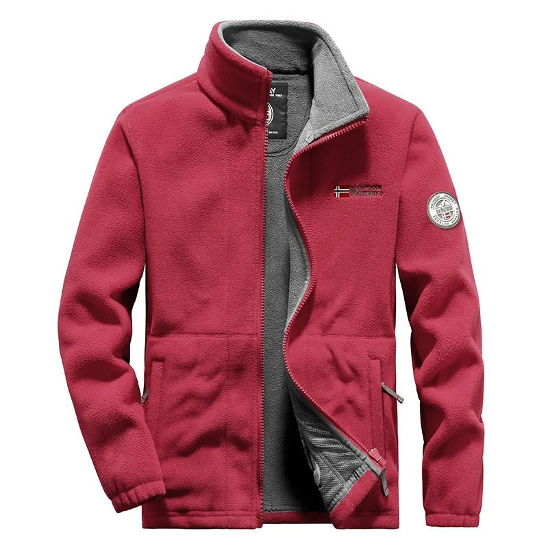 Men's Thick Polar Fleece Jacket – Warm & Durable