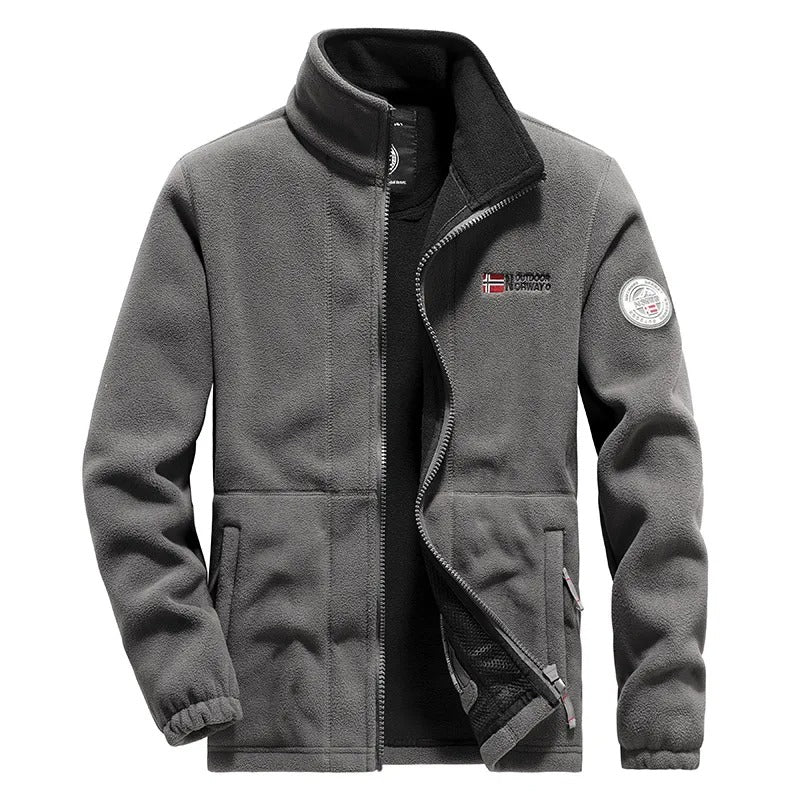 Men's Thick Polar Fleece Jacket – Warm & Durable