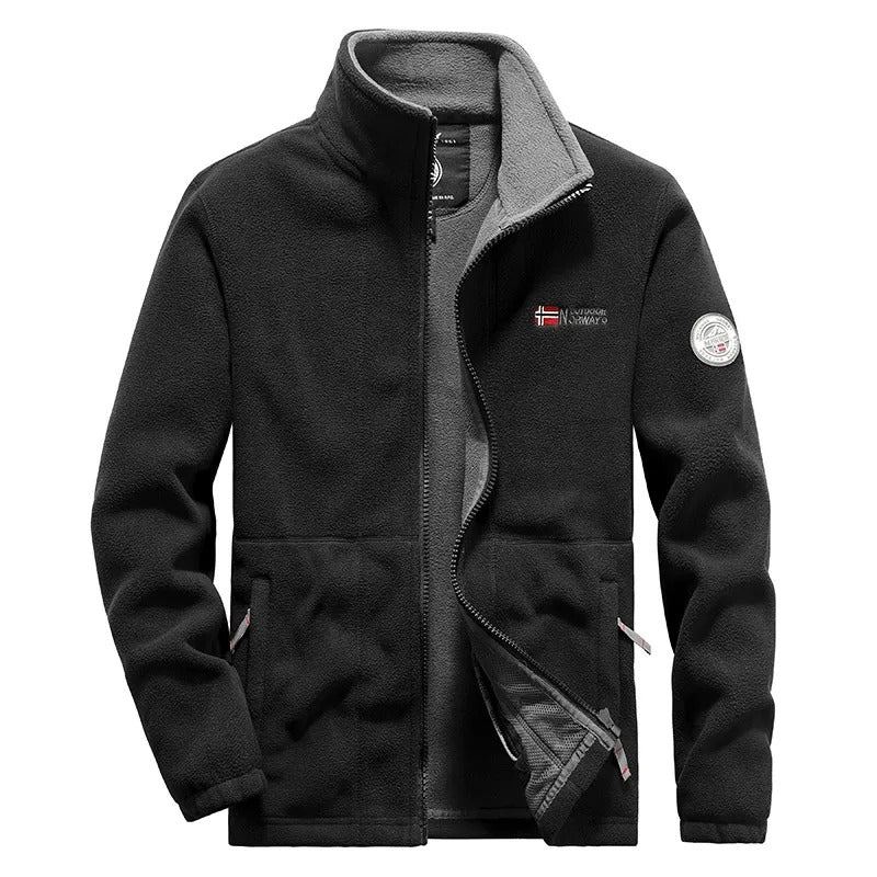 Men's Thick Polar Fleece Jacket – Warm & Durable
