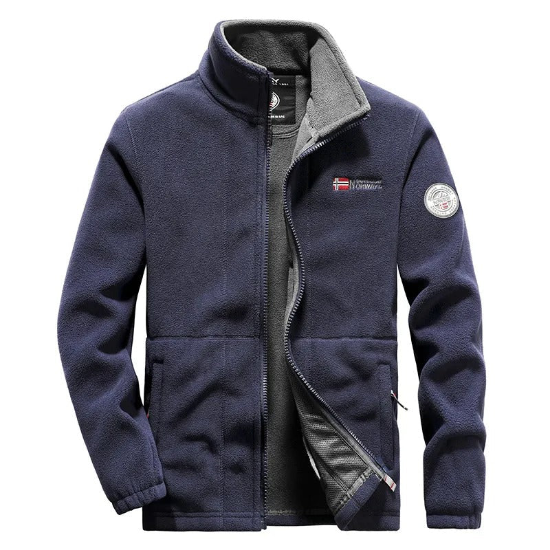 Men's Thick Polar Fleece Jacket – Warm & Durable
