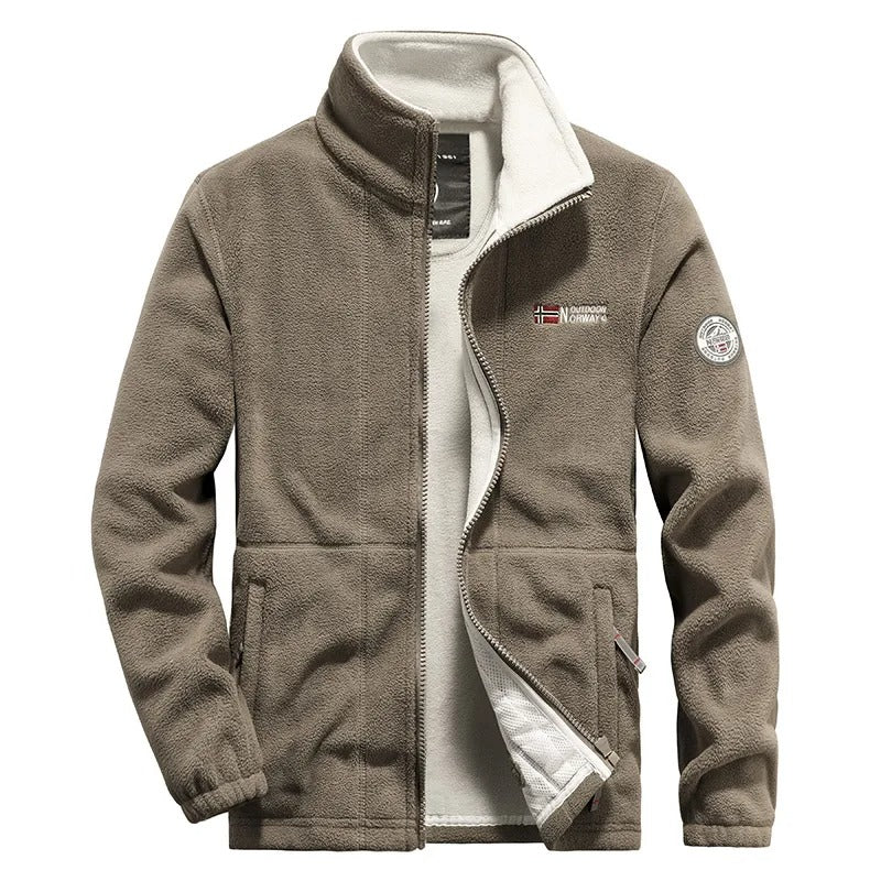 Men's Thick Polar Fleece Jacket – Warm & Durable