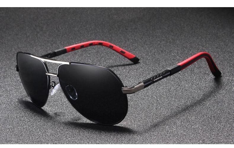 Men's Vintage Aluminum Polarized Sunglasses