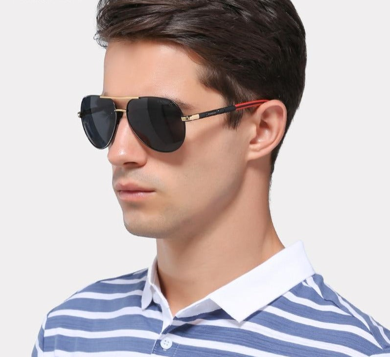 Men's Vintage Aluminum Polarized Sunglasses