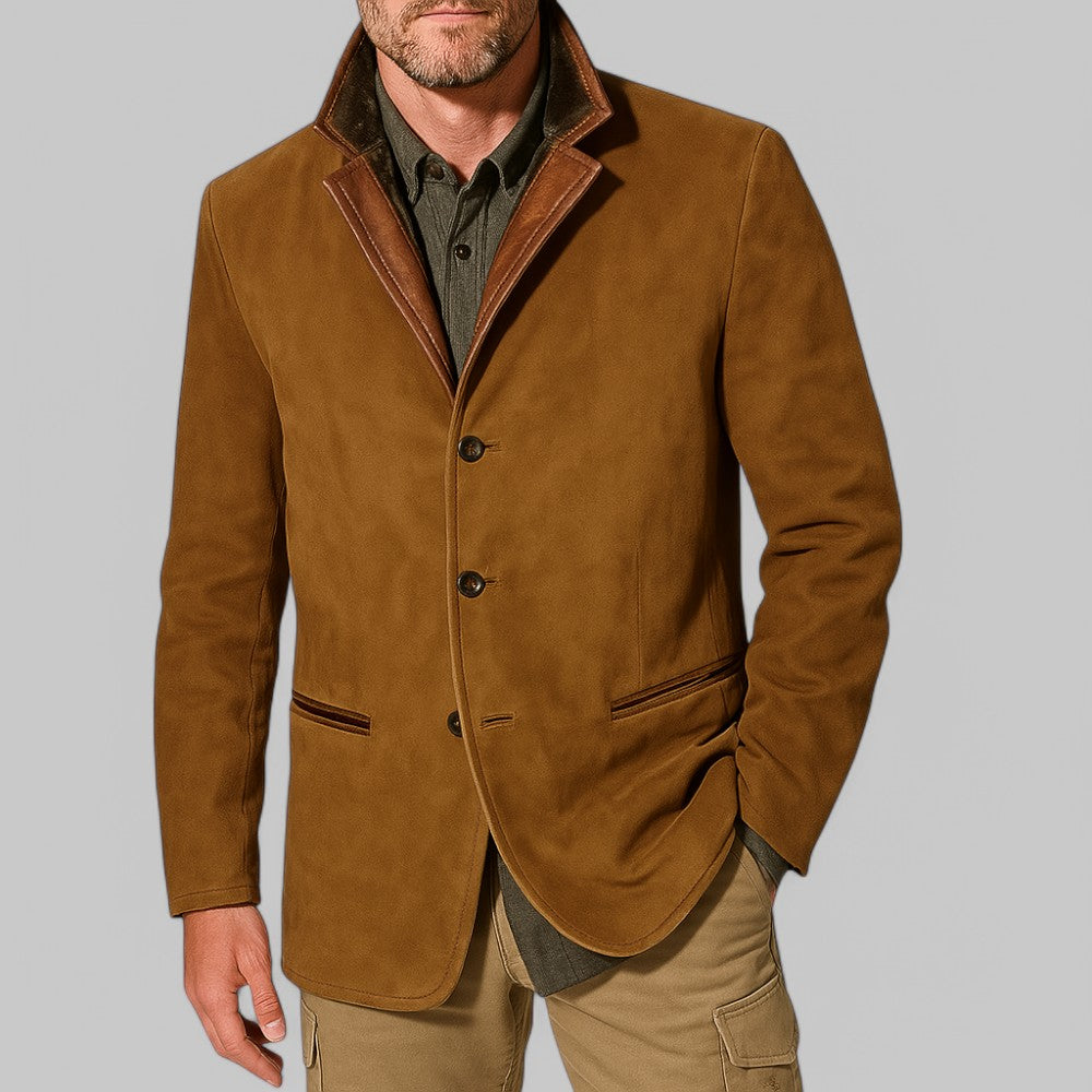 Men's Vintage Autumn Blazer – Classic Field-Style Jacket