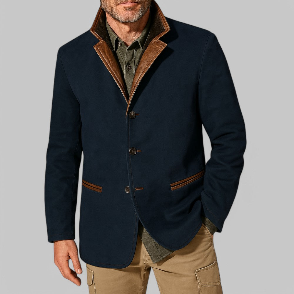 Men's Vintage Autumn Blazer – Classic Field-Style Jacket