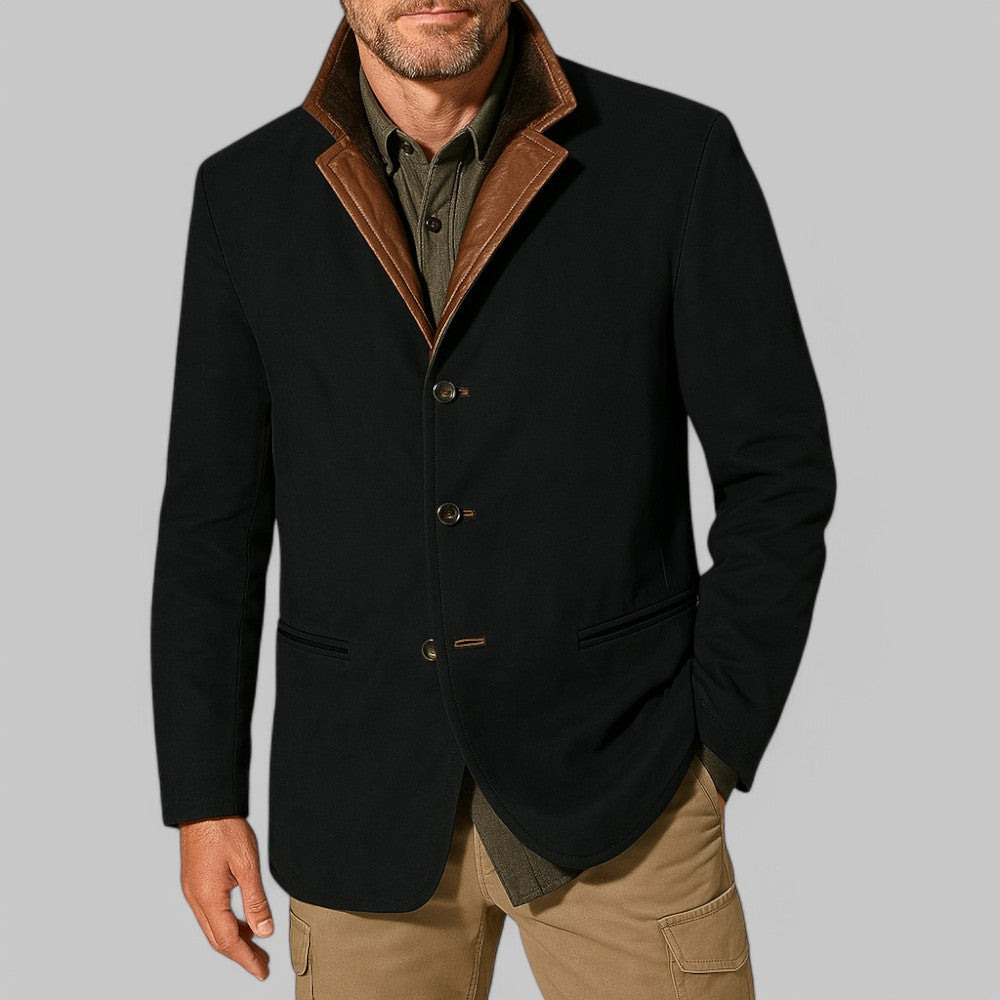 Men's Vintage Autumn Blazer – Classic Field-Style Jacket