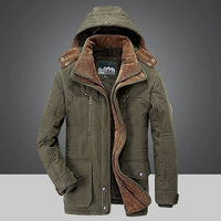Men's Warm Hooded Down Jacket – Stylish Winter Coat Outerwear