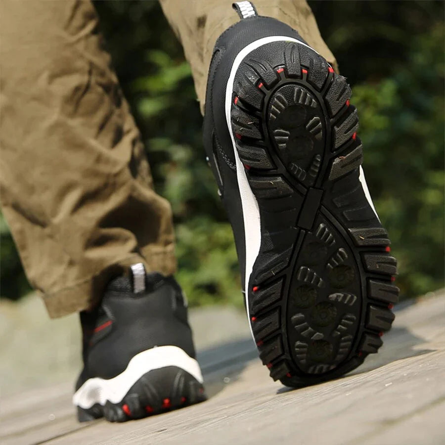 Men's Water-Resistant Hiking Shoes with Robust Sole
