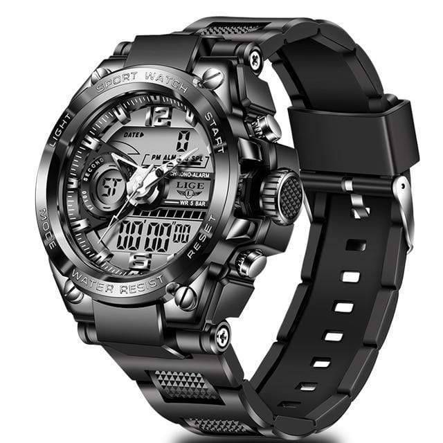 Men's Waterproof LED Digital Analog Sport Watch