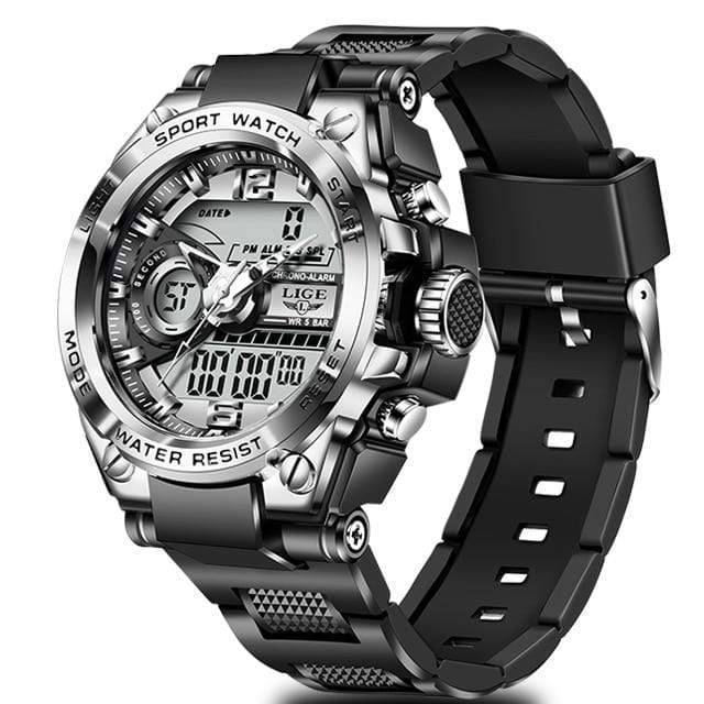 Men's Waterproof LED Digital Analog Sport Watch