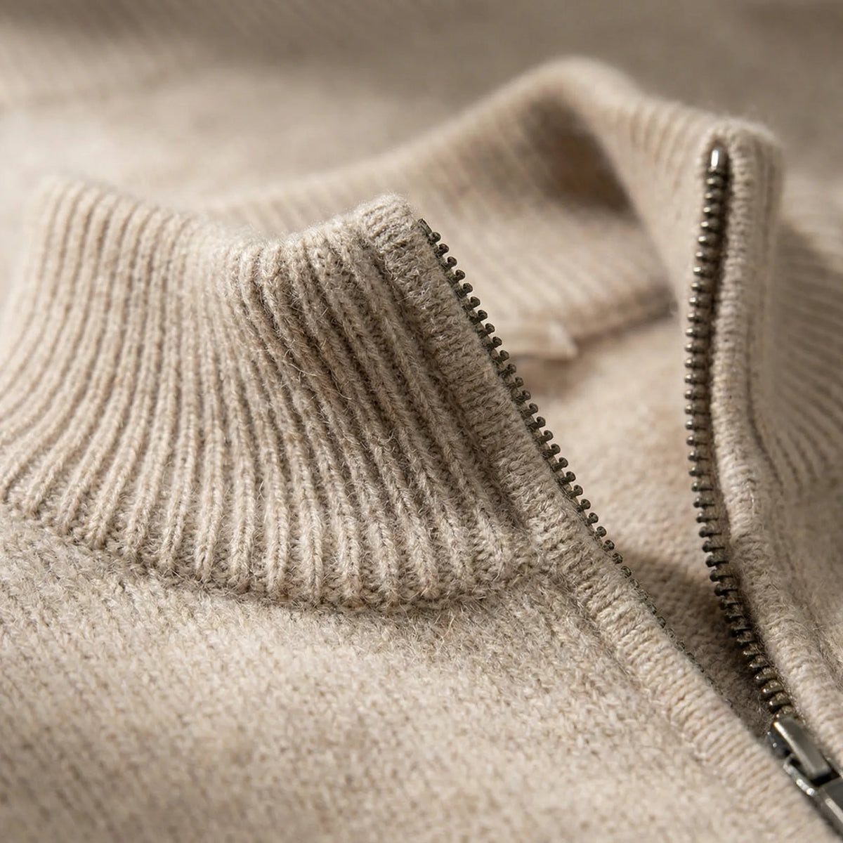 Men's Zip-Up Cardigan – Stylish Regular Fit for Versatile Comfort