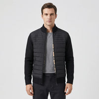 Men's Zip-Up Jacket with Stand Collar