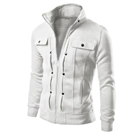 Men's Zip-Up Stand Collar Jacket
