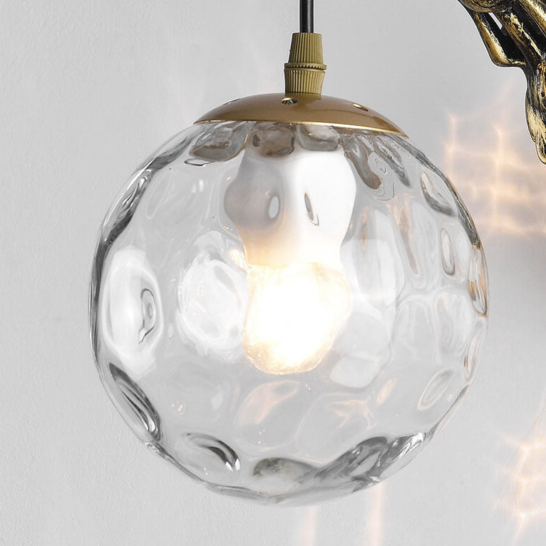 Mermaid Glass Globe Wall Lamp - Vintage Style Lighting Fixture - Image 5