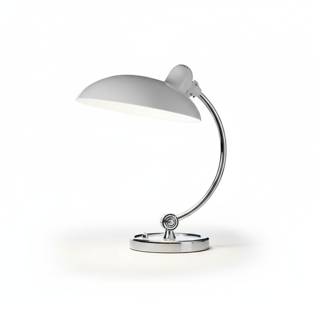Metal Dome Table Lamp - Stylish Desk Light - Modern Bauhaus Design - Image 7