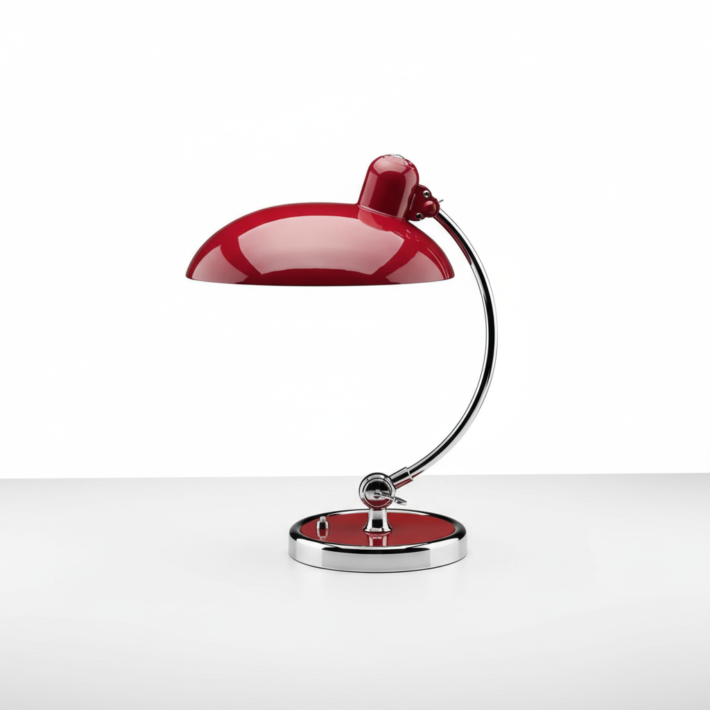 Metal Dome Table Lamp - Stylish Desk Light - Modern Bauhaus Design - Image 8