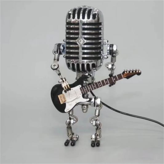 Microphone Robot Table Lamp - Music Inspired - Novelty Desk Light - Image 1