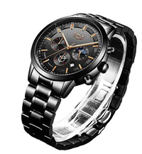 Military Black Steel Watch - Elegant and Stylish