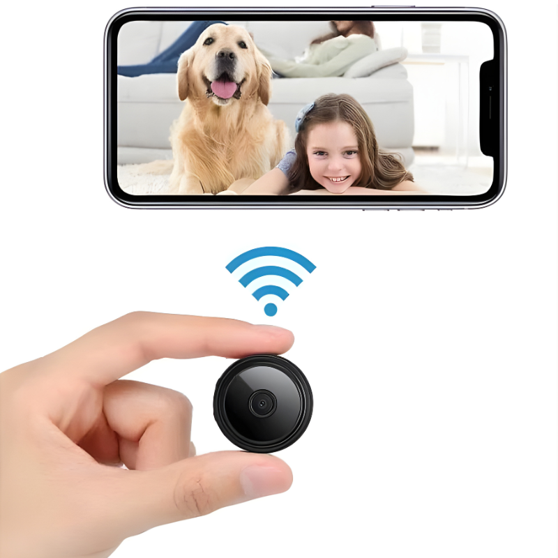 Mini Wireless Magnetic Security Camera with Audio/Video Live Feed
