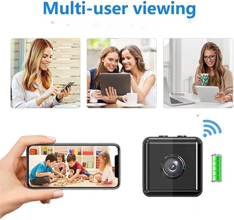 Mini Wireless WiFi Security Camera 1080P - Indoor/Outdoor App Control