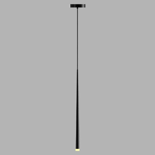 Minimalist Black Pendant Lamp - Modern Slim Hanging Light - Image 1