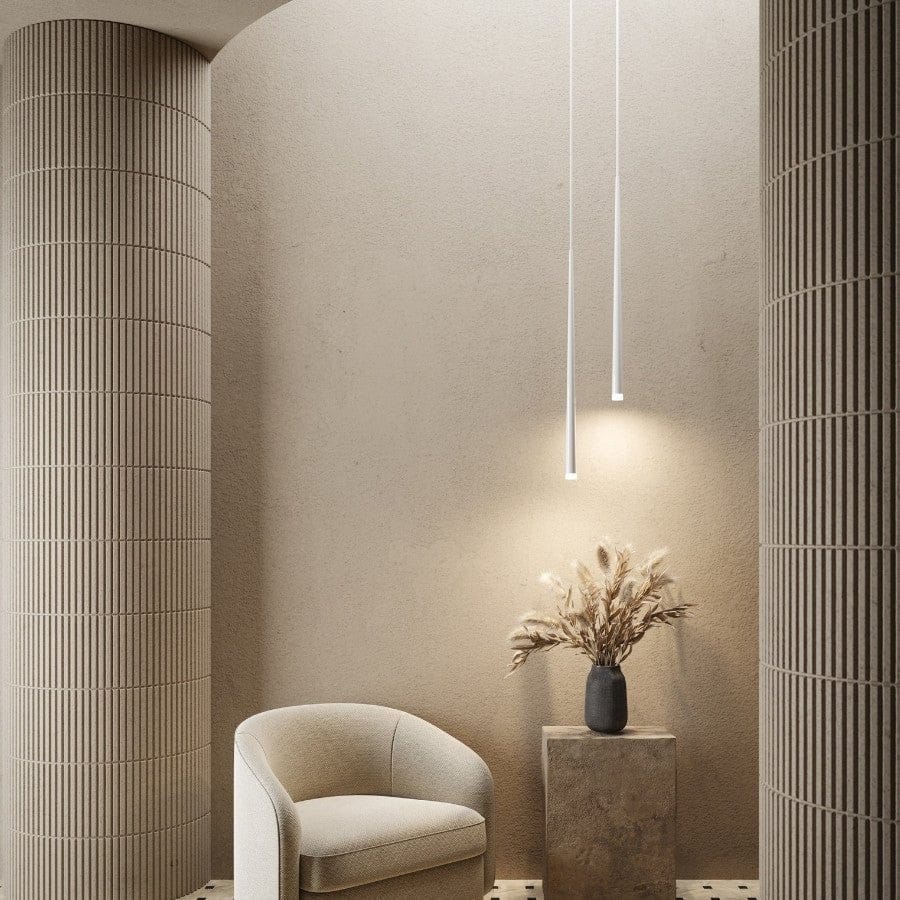 Minimalist Black Pendant Lamp - Modern Slim Hanging Light - Image 4