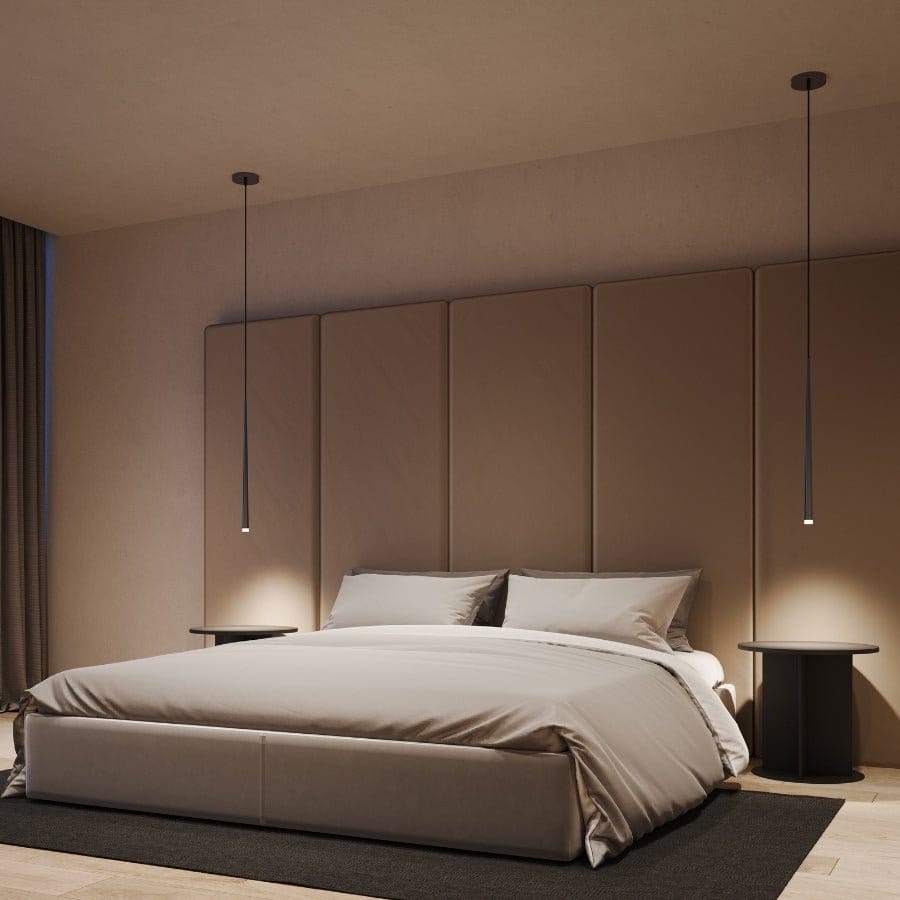 Minimalist Black Pendant Lamp - Modern Slim Hanging Light - Image 5