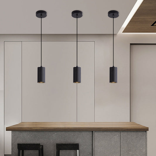 Minimalist Cylinder Pendant Light - Aluminium & Iron - Modern Style - Image 2