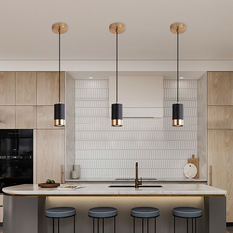Minimalist Cylinder Pendant Light - Aluminium & Iron - Modern Style - Image 4
