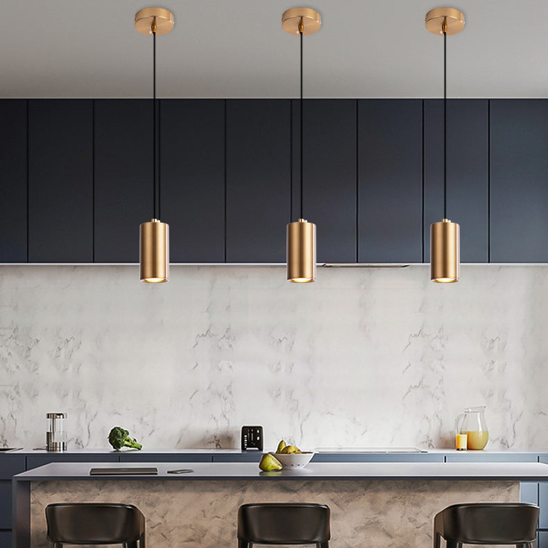 Minimalist Cylinder Pendant Light - Aluminium & Iron - Modern Style - Image 6
