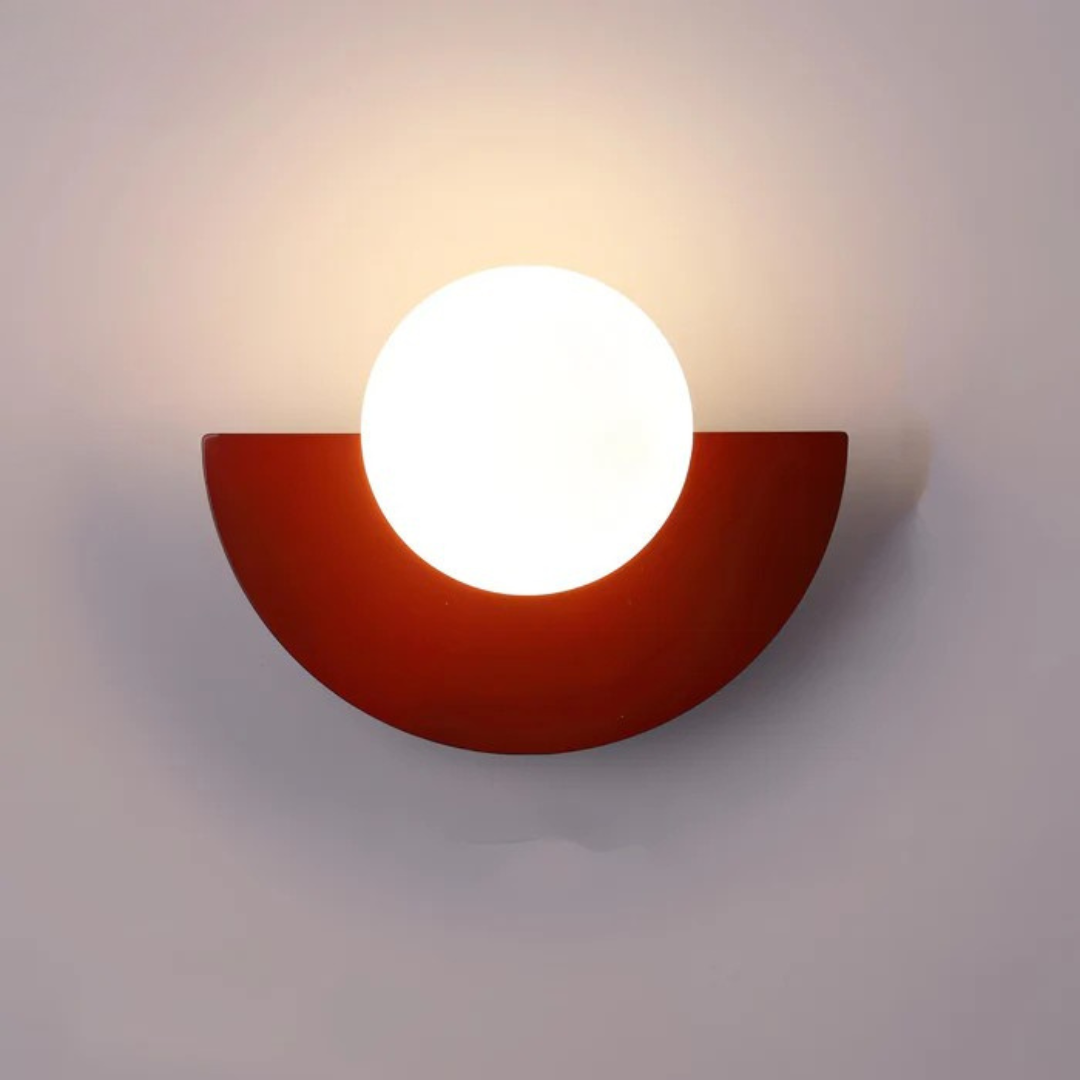 Minimalist Glass Globe Wall Light - Modern Iron Sconce - Stylish LED Fixture - Image 2
