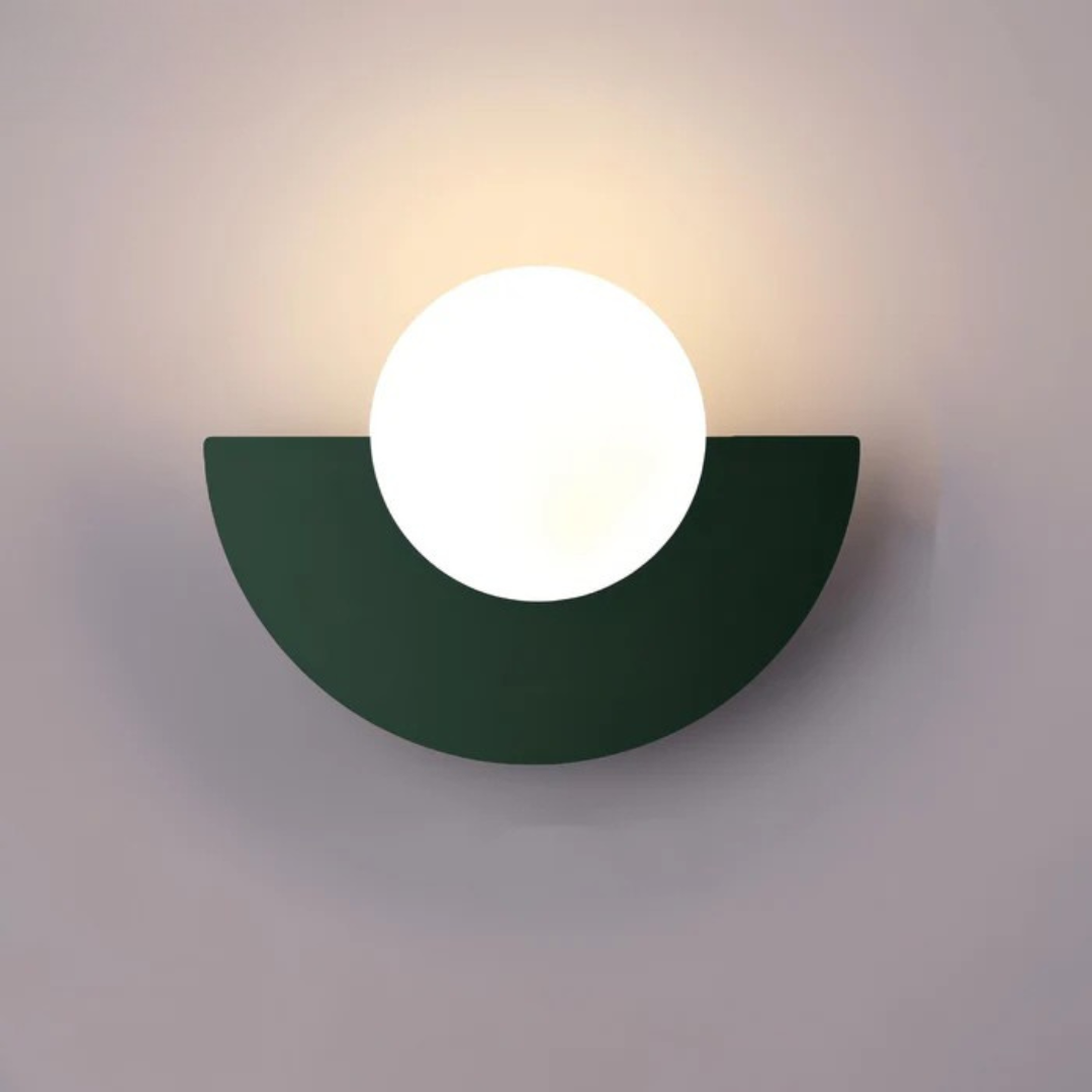 Minimalist Glass Globe Wall Light - Modern Iron Sconce - Stylish LED Fixture - Image 3