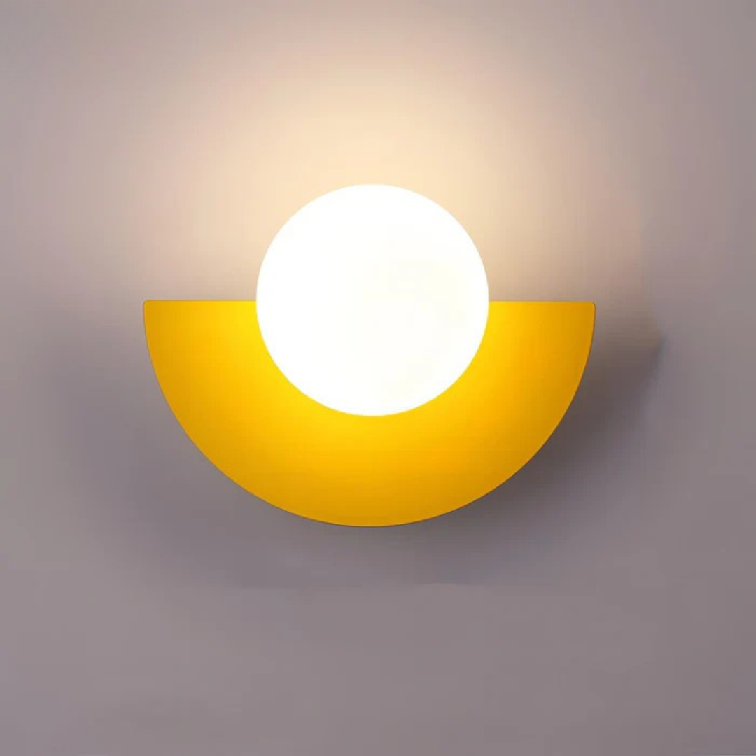 Minimalist Glass Globe Wall Light - Modern Iron Sconce - Stylish LED Fixture - Image 4