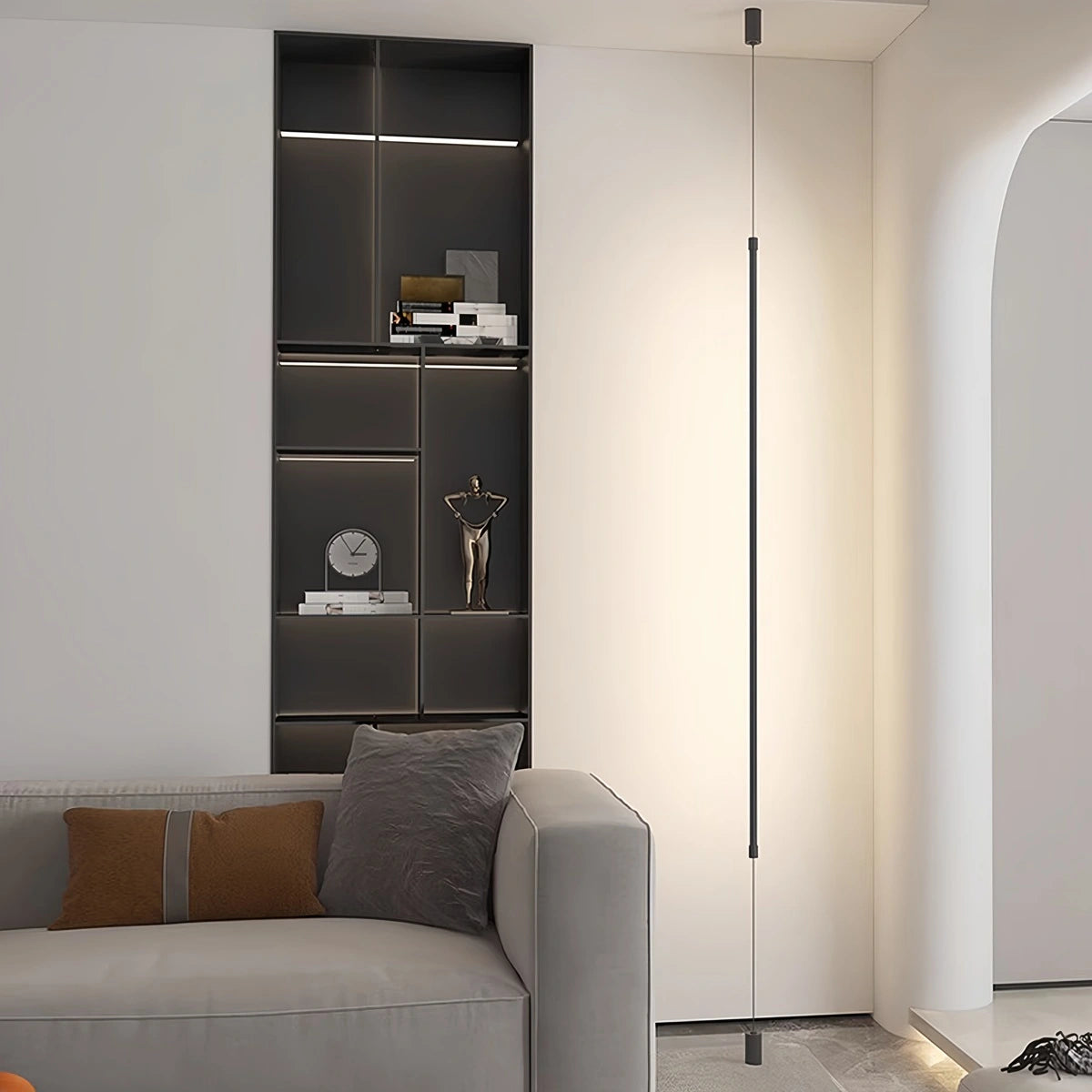 Minimalist LED Floor-to-Ceiling Lamp - Modern Living Room Lighting - Image 1