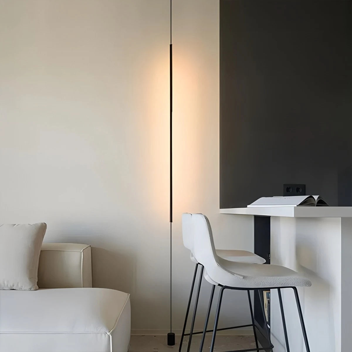 Minimalist LED Floor-to-Ceiling Lamp - Modern Living Room Lighting - Image 5