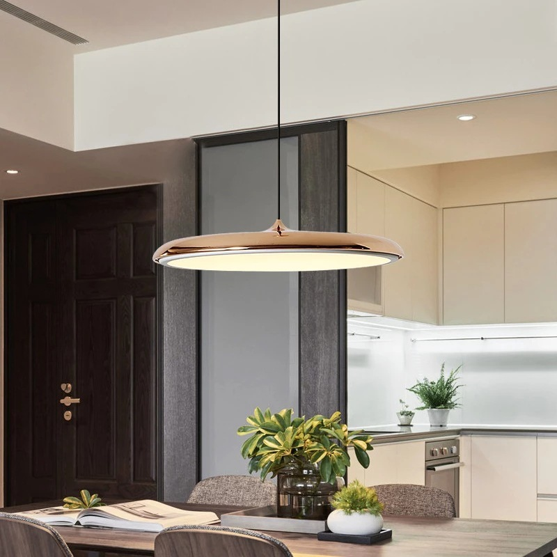 Minimalist LED Pendant Light - Scandinavian Style - Round Lamp for Dining & Living Room - Image 3
