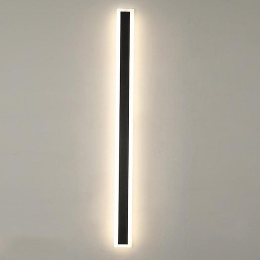 Minimalist Linear Wall Light - Aluminum & Acrylic - Modern Outdoor Lighting - Image 1
