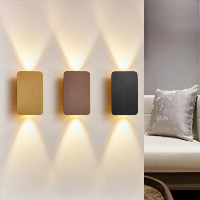 Minimalist Rectangular Wall Sconce - Glass and Aluminum LED Light - Stylish Nordic Design - Image 1
