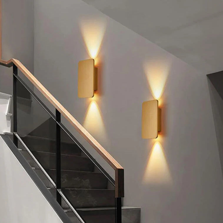 Minimalist Rectangular Wall Sconce - Glass and Aluminum LED Light - Stylish Nordic Design - Image 2