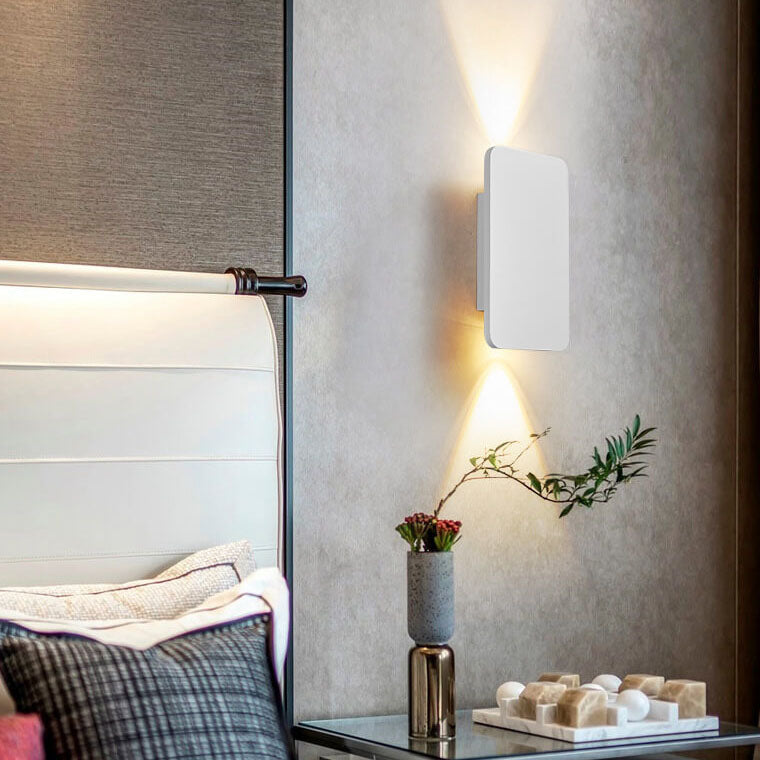 Minimalist Rectangular Wall Sconce - Glass and Aluminum LED Light - Stylish Nordic Design - Image 3
