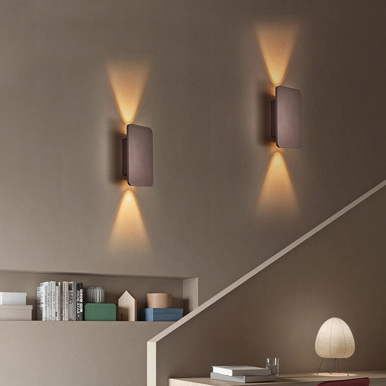 Minimalist Rectangular Wall Sconce - Glass and Aluminum LED Light - Stylish Nordic Design - Image 5